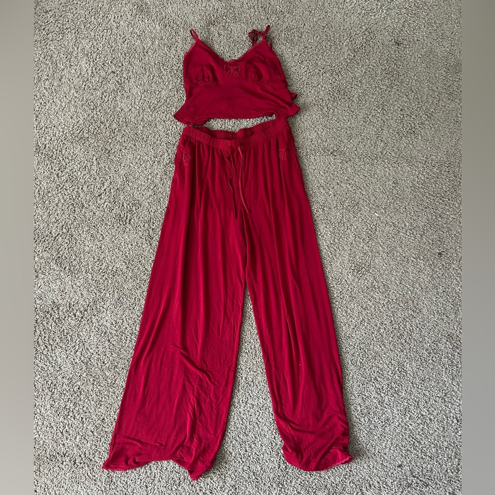 Victoria's Secret Red Pjama Set